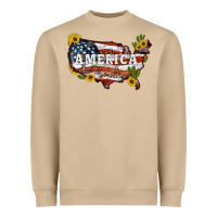 Usa Map Heavyweight Sweatshirt | Teevron