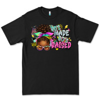 Black 70's made 80's raised afro messy bun Premium Tee - texasbilliewilder