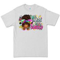 70's Made 80's Raised Afro Messy Bun Premium Tee | Teevron