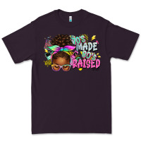 Plum 70's made 80's raised afro messy bun Premium Tee - texasbilliewilder