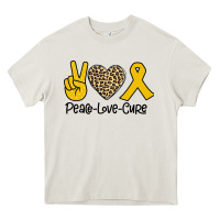 Cream Peace Love Cure Heavy Core Tee - Bettercallsaul
