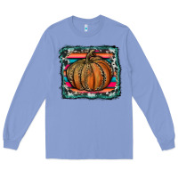 Colony Blue leopard pumpkin with serape background Long Sleeve Tee - RanaPortraitStore