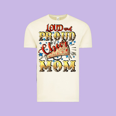 Loud And Proud Cheer Mom Mother's Day Vintage Tee Designed By Cowgirlartshop