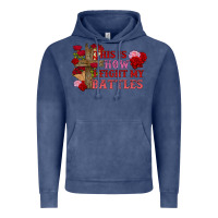 Vintage Denim This is how i fight my battles Valentine's Day Vintage Hoodie - FaDigitalArtStudio