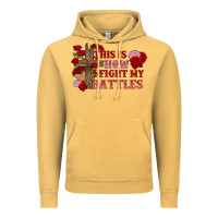 Vintage Mustard This is how i fight my battles Valentine's Day Vintage Hoodie - FaDigitalArtStudio