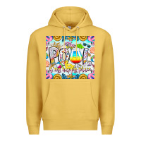 Antique Gold The Pool Is My Happy Place Premium Hoodie - CowhideDigitalArt