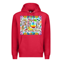 Cardinal The Pool Is My Happy Place Premium Hoodie - CowhideDigitalArt