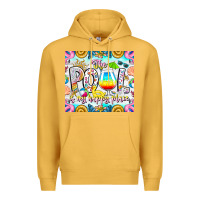 Mustard The Pool Is My Happy Place Premium Hoodie - CowhideDigitalArt