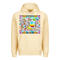Pina Colada The Pool Is My Happy Place Premium Hoodie - CowhideDigitalArt