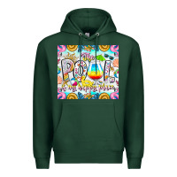 Sports Green The Pool Is My Happy Place Premium Hoodie - CowhideDigitalArt
