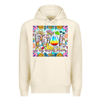 Tofu The Pool Is My Happy Place Premium Hoodie - CowhideDigitalArt