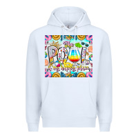 White The Pool Is My Happy Place Premium Hoodie - CowhideDigitalArt
