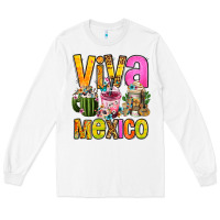 White viva mexico mexican coffee cups Long Sleeve Tee - FaDigitalArtStudio