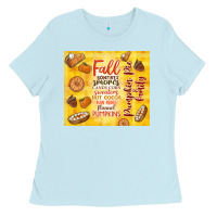 Baby Blue pumpkin pie and family Ladies Tee - TumblerDesignByShophia