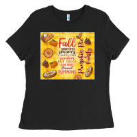 Black pumpkin pie and family Ladies Tee - TumblerDesignByShophia