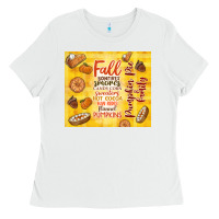 White pumpkin pie and family Ladies Tee - TumblerDesignByShophia