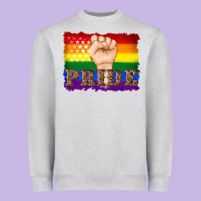 Lgbtq  Flag And Hand Pride Heavyweight Sweatshirt Designed By Artiststas