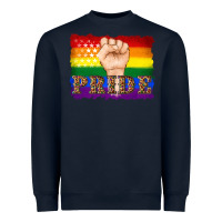 Navy lgbtq  flag and hand pride Heavyweight Sweatshirt - Artiststas
