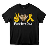Black Peace Love Cure Heavy Core Tee - Bettercallsaul