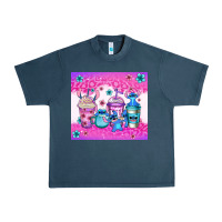 Midnight Navy stitch coffee cups Urban Heavy Tee - Jasminsmagicworld