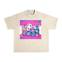 Sandshell stitch coffee cups Urban Heavy Tee - Jasminsmagicworld