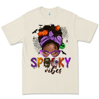 Bone Spooky vibes afro messy bun Premium Tee - NancyCooperArtShop