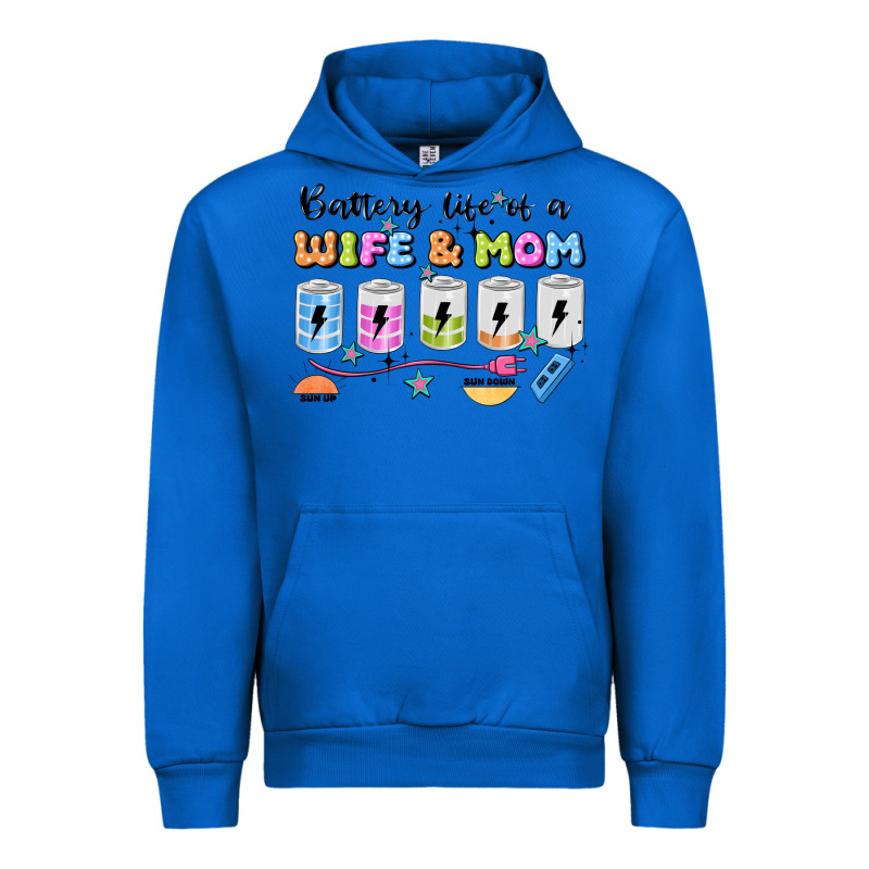 Battery Life Of A Wife & Mom Urban Hoodie by JahusDesignShop | Teevron