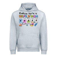 Heather Grey battery life of a wife & mom Urban Hoodie - JahusDesignShop