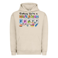 Pigment French Oak battery life of a wife & mom Urban Hoodie - JahusDesignShop