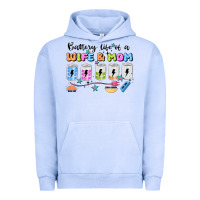 Pigment Grape Ice battery life of a wife & mom Urban Hoodie - JahusDesignShop
