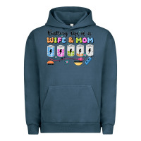 Pigment Midnight Navy battery life of a wife & mom Urban Hoodie - JahusDesignShop