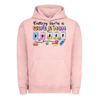 Pigment Salmon battery life of a wife & mom Urban Hoodie - JahusDesignShop