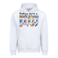 White battery life of a wife & mom Urban Hoodie - JahusDesignShop