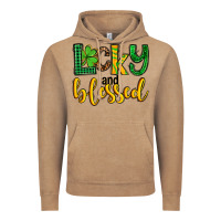 Vintage Coffee St. Patrick's Lucky and blessed Vintage Hoodie - OliviaCreatesArt