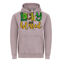 Vintage Zinc St. Patrick's Lucky and blessed Vintage Hoodie - OliviaCreatesArt