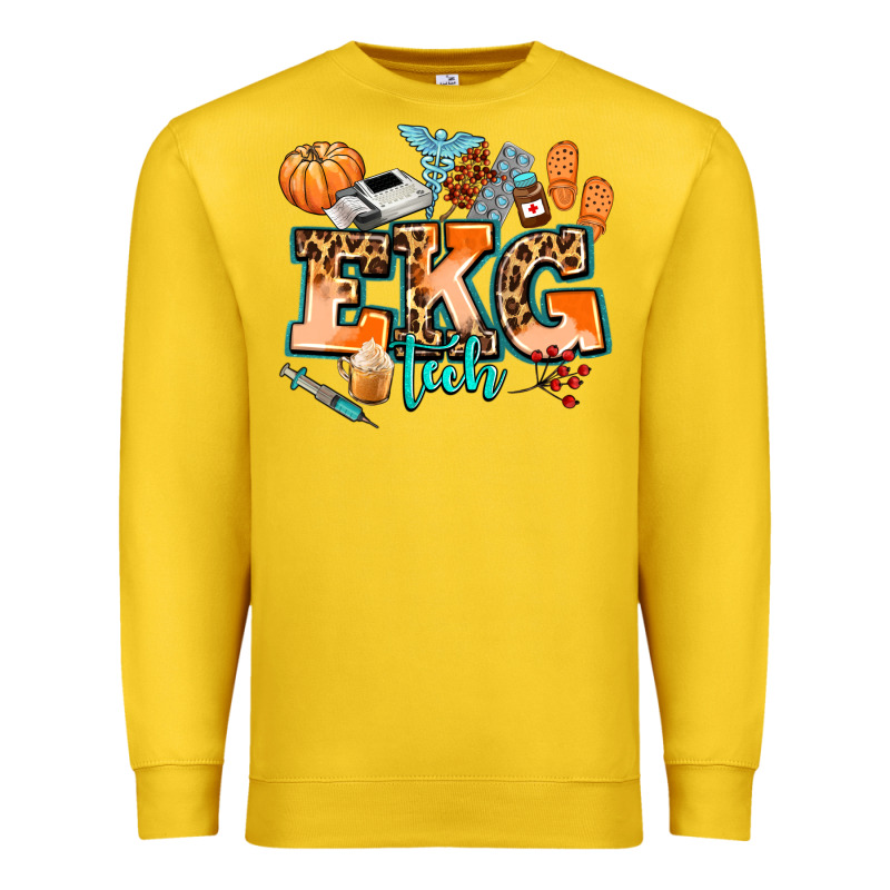 Ekg Tech Fall Premium Sweatshirt by AdoDesignShop | Teevron