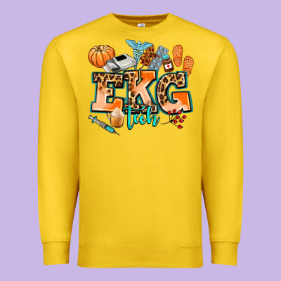 Ekg Tech Fall Premium Sweatshirt Designed By Adodesignshop