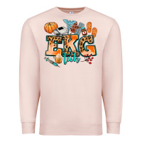 Pale Pink ekg tech fall Premium Sweatshirt - AdoDesignShop