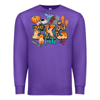 Purple ekg tech fall Premium Sweatshirt - AdoDesignShop