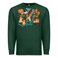 Sports Green ekg tech fall Premium Sweatshirt - AdoDesignShop