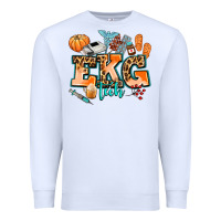White ekg tech fall Premium Sweatshirt - AdoDesignShop