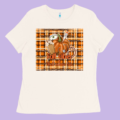Fall Vibes And That Nurse Life Ladies Tee Designed By Tumblerdesignbyshophia