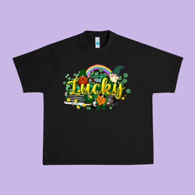 Lucky Gnomes Truck St. Patrick's Urban Heavy Tee Designed By Howdyjamesfarm
