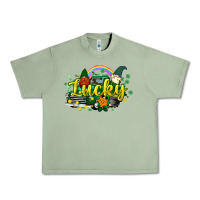 Oil Green lucky gnomes truck St. Patrick's Urban Heavy Tee - HowdyJamesFarm