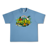Pebble Blue lucky gnomes truck St. Patrick's Urban Heavy Tee - HowdyJamesFarm