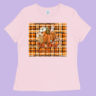 Fall Vibes And That Nurse Life Ladies Tee Designed By Tumblerdesignbyshophia