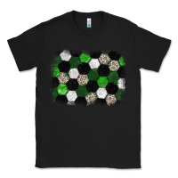 Black Soccer leopard glitter background Classic Tee - HowdyJamesFarm