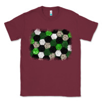 Burgundy Soccer leopard glitter background Classic Tee - HowdyJamesFarm