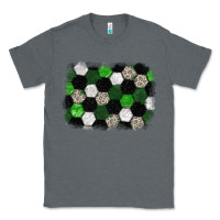 Charcoal Heather Soccer leopard glitter background Classic Tee - HowdyJamesFarm