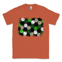 Copper Soccer leopard glitter background Classic Tee - HowdyJamesFarm
